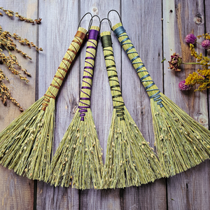 Mini Altar Broom - Handmade Hawktail Whisk Broom