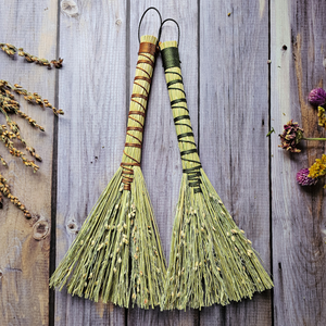 Mini Altar Broom - Handmade Hawktail Whisk Broom