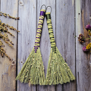 Mini Altar Broom - Handmade Hawktail Whisk Broom