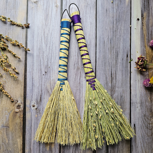 Mini Altar Broom - Handmade Hawktail Whisk Broom