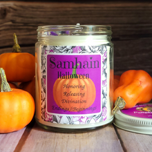 Load image into Gallery viewer, Samhain Halloween Candle (Pumpkin Hollow) - 9 oz
