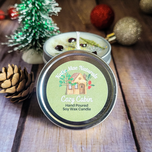 Holiday scented sample soy wax candle