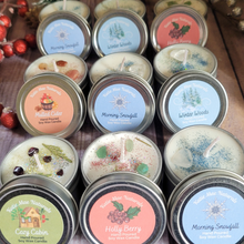 Load image into Gallery viewer, Mini soy wax candle holiday scent sample
