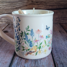 Load image into Gallery viewer, Lily Forest Coffee Cup Candle | Garden Scene Cup
