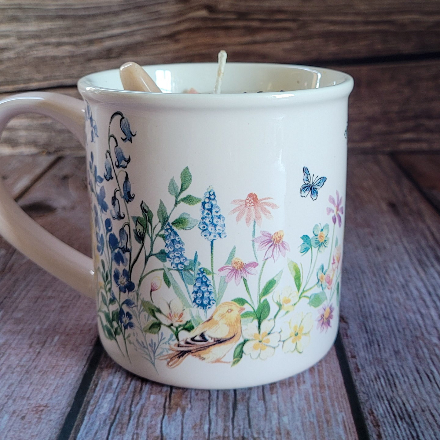 Lily Forest Coffee Cup Candle | Garden Scene Cup