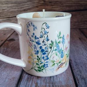 Lily Forest Coffee Cup Candle | Garden Scene Cup