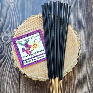 Black Raspberry Vanilla Hand Dipped Incense Sticks - 20 pack