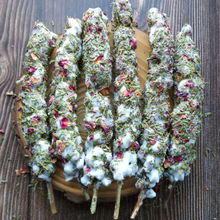 Load image into Gallery viewer, Yule Mullein Torch - Holiday Scented Fire Starter

