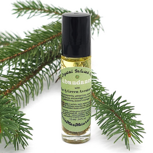 Abundance Herb and Crystal Infused Oil Roller - Cinnamon Grapefruit Scent
