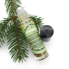 Load image into Gallery viewer, Abundance Herb and Crystal Infused Oil Roller - Cinnamon Grapefruit Scent
