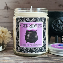 Load image into Gallery viewer, Cerridwen Goddess Soy Wax Candle (Divine Elegance) - 9 oz
