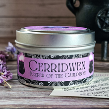 Load image into Gallery viewer, Cerridwen Goddess Soy Wax Candle (Divine Elegance) - 6 oz
