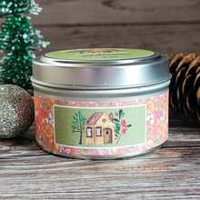 Load image into Gallery viewer, Cozy Cabin Soy Wax Candle - 6 oz Holiday Scented Soy Candle
