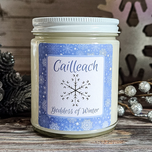 The Cailleach Goddess of Winter Candle (Winter Woods) - 9 oz