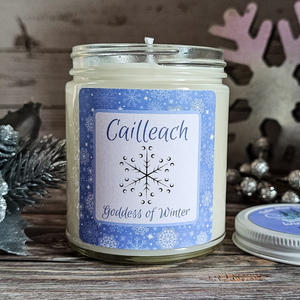 The Cailleach Goddess of Winter Candle (Winter Woods) - 9 oz