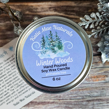 Load image into Gallery viewer, The Cailleach Goddess of Winter Candle (Winter Woods) - 6 oz
