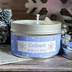 The Cailleach Goddess of Winter Candle (Winter Woods) - 6 oz