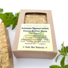 Load image into Gallery viewer, Lemon spearmint vegan soap
