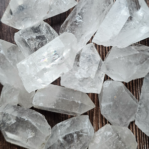 Rough Clear Quartz Crystal Point Grade B - 2-3 inch