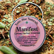 Load image into Gallery viewer, Manifest Loose Herbal Incense Blend
