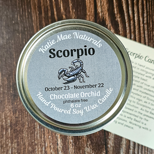 Soy candle for Scorpio 