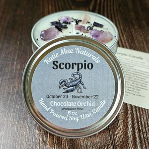 Scorpio soy candle