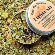 Load image into Gallery viewer, Lughnasadh Herbal Incense – Yarrow Peppermint Harvest Blend for Gratitude, Abundance &amp; Lammas Rituals
