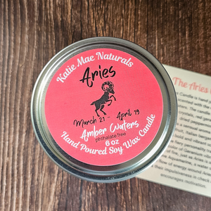 Aries soy candle