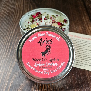 Aries soy candle