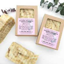 Load image into Gallery viewer, Lavender Eucalyptus Herb Infused Soap with Lavender Flower Powder
