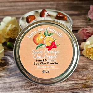 Sweet Orange Chili Pepper Soy Wax Candle 