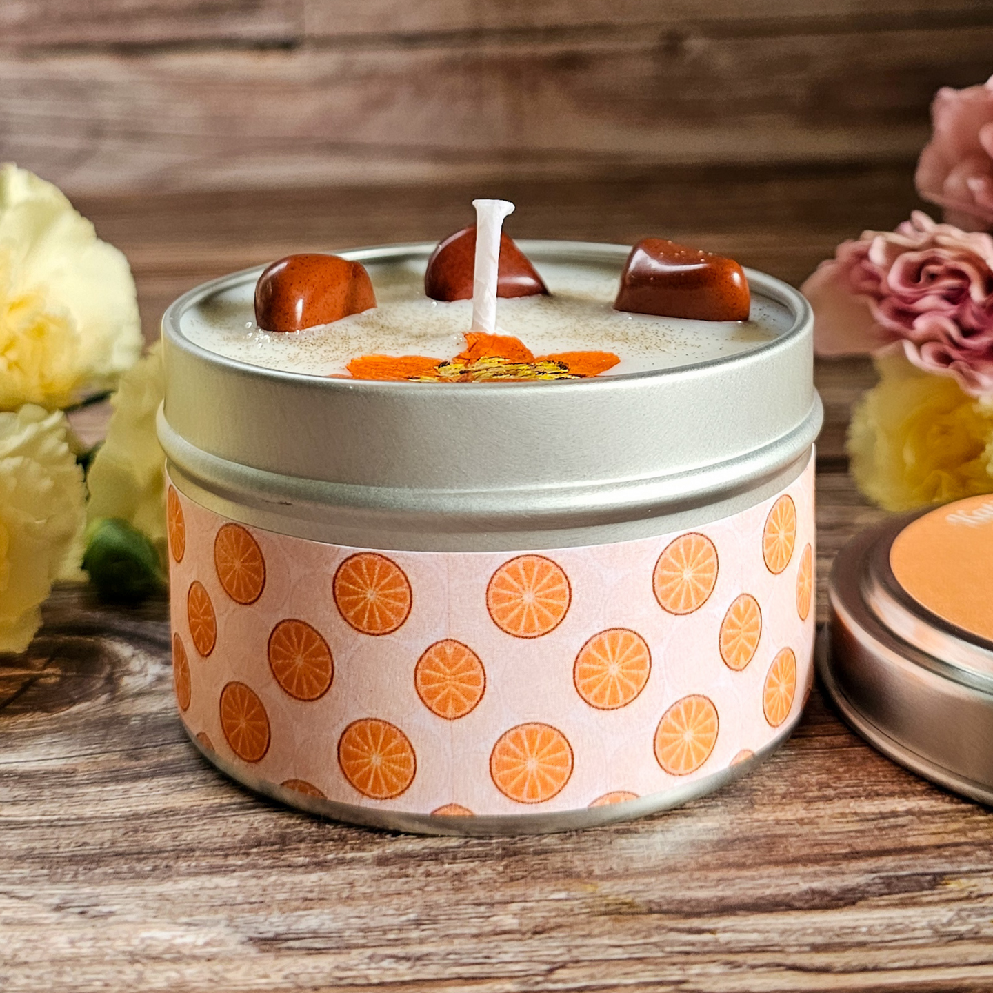 Sweet orange chili pepper soy wax candle