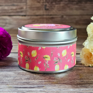 Raspberry lemonade soy wax candle 