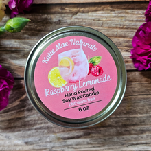 Load image into Gallery viewer, Raspberry lemonade soy wax candle 
