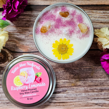 Load image into Gallery viewer, Raspberry lemonade soy wax candle 
