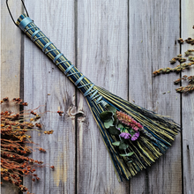 Load image into Gallery viewer, Mini blue altar broom decorative 
