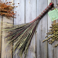 Load image into Gallery viewer, Decorative Broom - Rustic Cottagecore Decor
