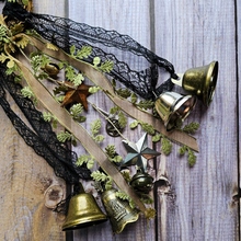 Load image into Gallery viewer, Witches Bells with Black Rose
