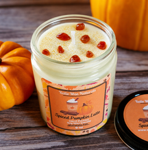 Load image into Gallery viewer, Spiced Pumpkin Latte Soy Candle – Cozy Fall Handcrafted Candle
