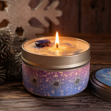 Load image into Gallery viewer, Morning Snowfall Soy Candle – Fresh Winter Pine Handcrafted Candle
