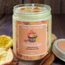 Load image into Gallery viewer, Mulled Cider Soy Candle – Warm Apple Spice Handcrafted Candle
