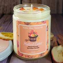 Load image into Gallery viewer, Mulled Cider Soy Candle – Warm Apple Spice Handcrafted Candle
