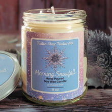Load image into Gallery viewer, Morning Snowfall Soy Candle – Fresh Winter Pine Handcrafted Candle
