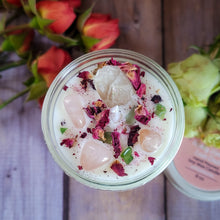 Load image into Gallery viewer, Self Worth Intention Candle – Crystal Candle for Self-Love, Confidence &amp; Inner Acceptance
