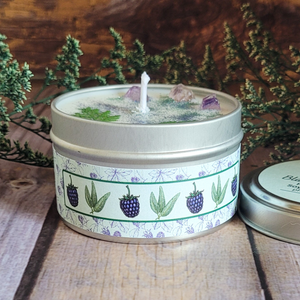 Blackberry sage hand poured soy wax candle 