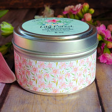 Load image into Gallery viewer, Lily Forest Soy Candle – Fresh Floral Woodland Handcrafted Candle
