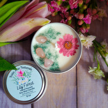 Load image into Gallery viewer, Lily Forest Soy Candle – Fresh Floral Woodland Handcrafted Candle
