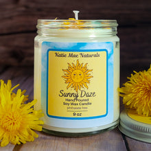 Load image into Gallery viewer, Sunny Daze Soy Candle – Bright Floral &amp; Citrus Handcrafted Candle

