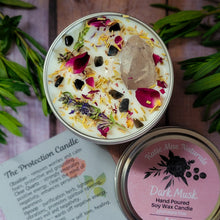 Load image into Gallery viewer, Protection Intention Candle – Crystal Candle for Safety, Boundaries &amp; Spiritual Protection
