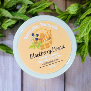 Blackberry bread soy wax candle